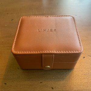 Linjer Travel Jewelry Case - Cognac